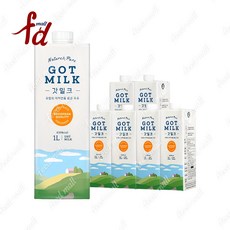 유럽산 프리미엄 목초우유 갓밀크 멸균우유 1L x 6팩, 6개