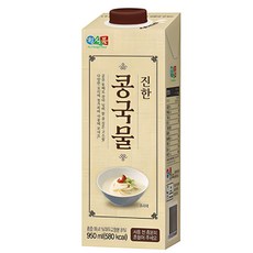 베지밀 정식품 진한 콩국물 950ml, 4개