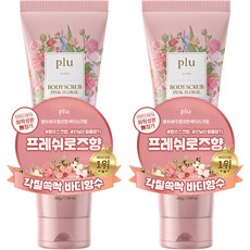 플루 핑크 플로럴 바디 스크럽 꽃향, 200g, 2개