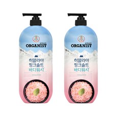 오가니스트 히말라야 핑크솔트 바디워시 민트향, 865ml, 2개