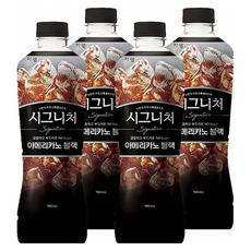 시그니처 아메리카노 블랙 900ml X 4개