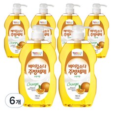 탐사 베이킹소다 주방세제 오렌지향, 780ml, 6개