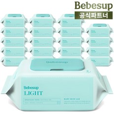 베베숲 라이트 아기물티슈 캡형 50gsm, 50g, 80개입, 20개