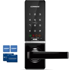 COMMAX 무타공 주키 도어락 + 카드키 4p 세트 CDL-515M, 고객직접설치