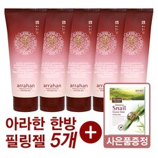 한방 아라한 수 필링젤 180ml 5개+ 사은품 퓨어마인드 인텐시브 스네일 마스크 1장, 5개