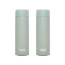 (1+1)클리나 스텐 소형 티 커피 포켓 미니 텀블러 150ml 200ml, 민트 1+1