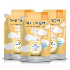 아이깨끗해 순 핸드워시 파우더향 리필용, 450ml, 3개