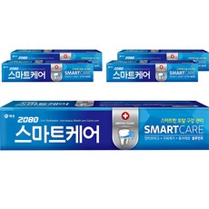 2080 덴탈크리닉 스마트케어 치약, 190g, 5개