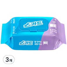 스카트 잘닦이는 세정티슈 80매