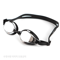 아레나 돌핀 트레이닝 미러 수경 AGW-460M A2AC1AG46 성인수경 수영훈련용품, 블랙, 1개