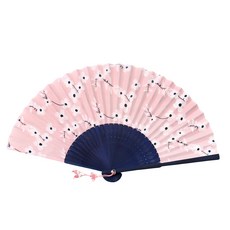 박씨상방 수공예 꽃문양 모시면부채 + 매듭