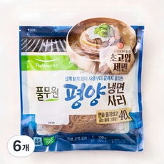 풀무원 평양 냉면사리, 130g, 6개