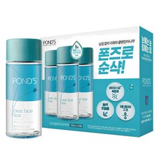 폰즈 클리어 훼이스 스파립앤아이 메이크업 리무버, 120ml, 3개 - 과일나라리무버