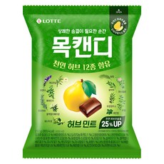 롯데웰푸드 목캔디 허브 민트, 217g, 1개 - 천비캔디