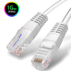 고급형 랜케이블 랜선 CAT.6 기기비트 인터넷 이더넷 Lan Cable UTP 2m 3m 5m 10m 15m 20m, 1개 - 안터넷전력선모뎀