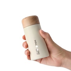 PRVE KOREA 르리에 할로 미니 보온보냉병, 화이트, 150ml, 1개
