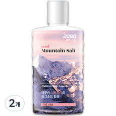 2080 퓨어 핑크솔트 가글, 750ml, 2개