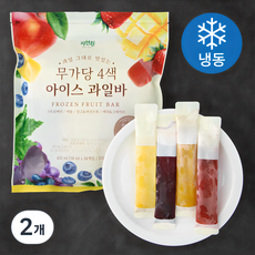 자연원 4색 아이스 과일바 24개입 (냉동), 1ml, 2개 - 푸르트바