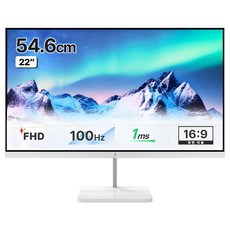 FHD 100Hz 화이트 모니터, 54.6cm, V22FX-W(일반) - 론치모니터