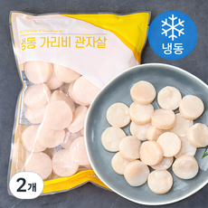 가리비 관자살 (냉동), 대 30/40 500g, 2개