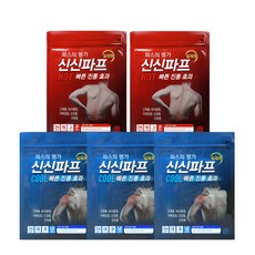 신신제약 신신파프 25매 붙이는 핫파스+쿨파스 만성통증엔 핫파스 급성통증엔 쿨파스 신신파스, 5개