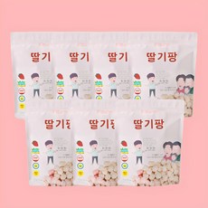 올바름 유아간식 딸기팡 맛있는 유기농쌀과자 50g, 7개