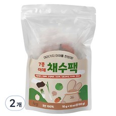 퍼기 이유식 어린이 채수팩 10개입, 야채맛, 100g, 2개