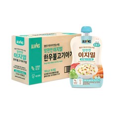 엘빈즈 이지밀 맘편한 파우치 이유식 13개월이상 한우불고기아기밥 10p, 1개, 한우불고기맛