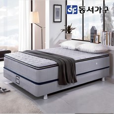 동서가구 필로우탑 9존 독립+본넬 매트 투 매트리스 고급 슈퍼싱글 SS 침대 DFAC4010, 그레이