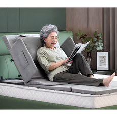 루파 허리가편한 전동침대 3세대 가정용 환자용 병원침대 모션베드, 01.그레이 숏 기본형