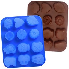 venTa 12矽膠模具迷你動物和自然, 隨機發貨, 1個