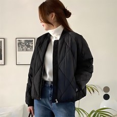 아피나르 여성용 퀼팅 봄버 패딩 자켓 피나르 여성용 퀼팅 봄버 패딩 자켓