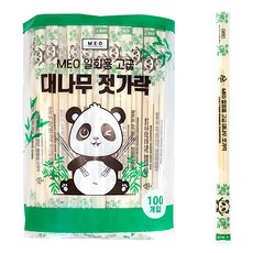 MEO 免洗豪華竹筷, 1袋, 100入