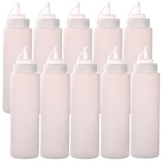 JJ 醬料擠壓瓶, 680ml, 10入