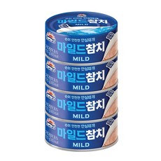 사조 마일드 참치 안심따개, 135g, 4개