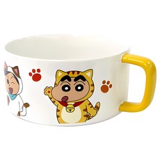 Shinchan 蠟筆小新 陶瓷把手泡麵碗, 娘娘, 1個