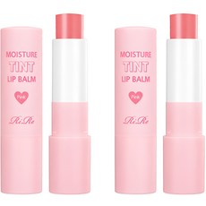 리르 모이스처 틴트 립밤, 핑크, 3.5g, 2개