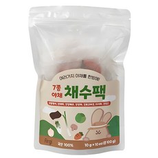 퍼기 이유식 어린이 채수팩 10개입, 야채맛, 100g, 1개