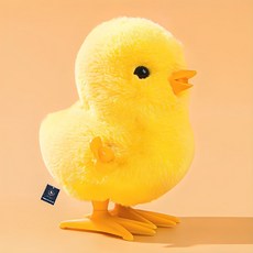 Ding Dong 寵物貓狩獵本能小雞發條玩具, 1個, 黃色