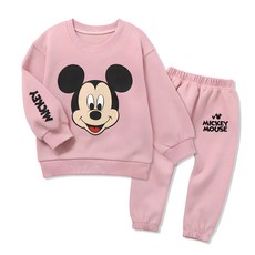 리틀래빗 아동용 D 또야 미키 봄가을 상하의 세트 틀래빗 아동용 D 또야 미키 봄가을 상하의 세트
