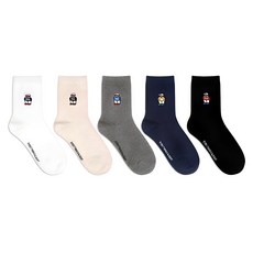 Park Goon 女款小熊中筒襪 5入