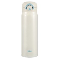 THERMOS 膳魔師 我的設計按壓式保溫瓶 JNR-500K+可愛貼紙組, 乳白色(保溫瓶)+隨機出貨(可愛貼紙), 500ml, 1組