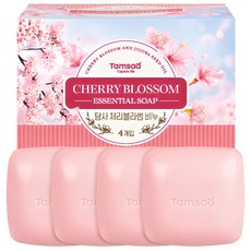 Tamsaa 弱鹼性保濕肥皂 櫻花香, 4塊, 90g