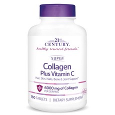 21St Century Super膠原蛋白維他命C錠, 180顆, 1罐