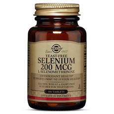 SOLGAR 無酵母硒膠囊 200mcg, 100顆, 1罐