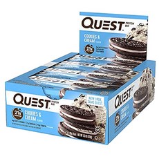 QUEST NUTRITION 高蛋白能量脆棒 12條入, 餅乾&奶油口味