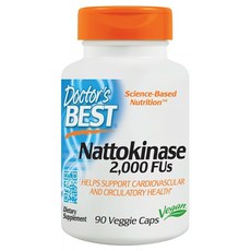 Doctor's Best 納豆激酶素食膠囊 2000FUs, 90顆, 1罐