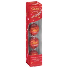 Lindt 瑞士蓮 LINDOR 情人節牛奶巧克力松露包裝禮盒, 1個, 60g
