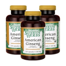 SWANSON 斯旺森 Superior Herbs西洋蔘膠囊 300mg, 3個, 120 件