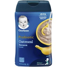 Gerber 嘉寶 益生菌麥片糊, 香蕉口味, 227g, 1罐
